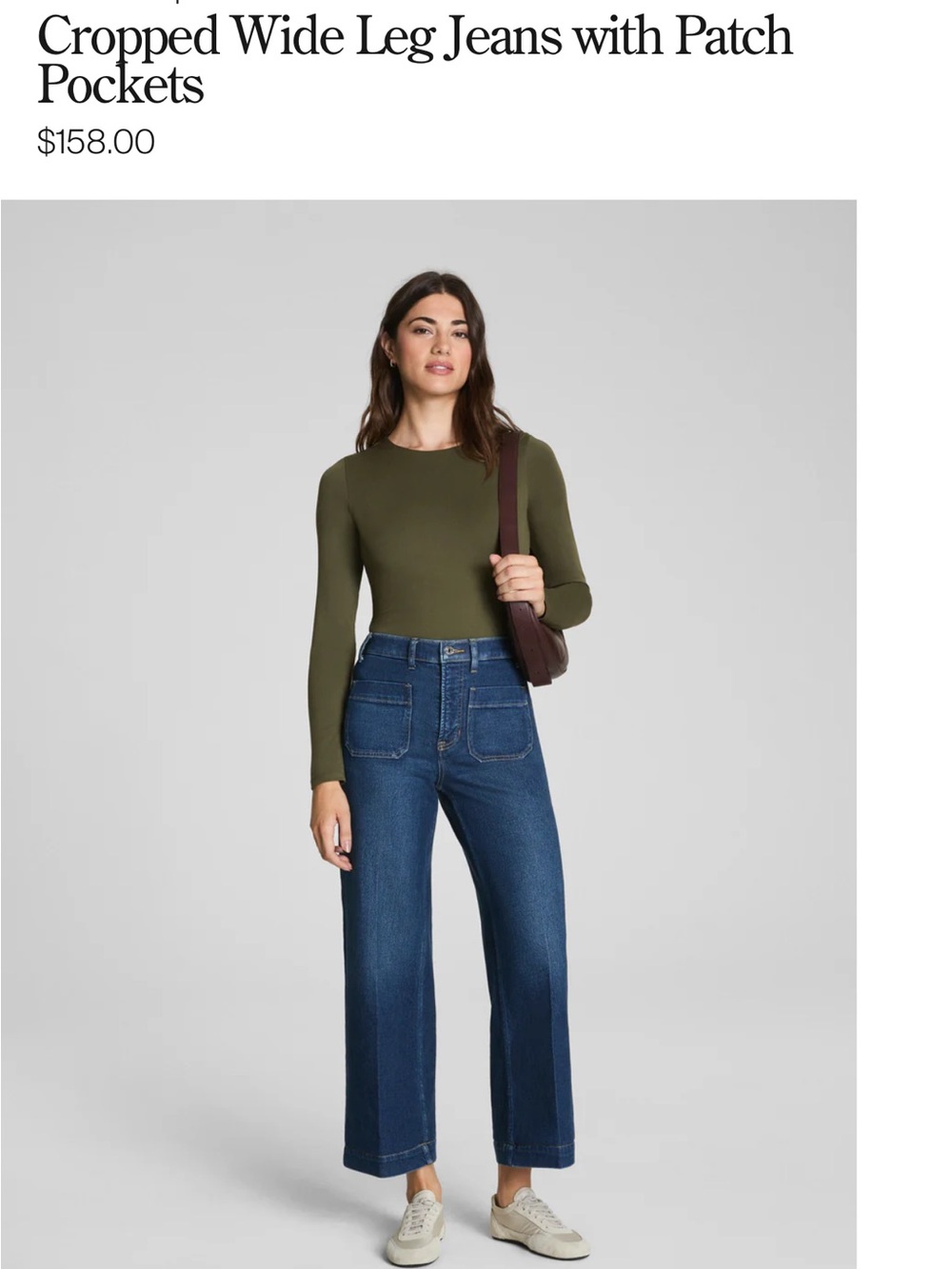 SPANX Denim Jeans in Dark Blue 8-10